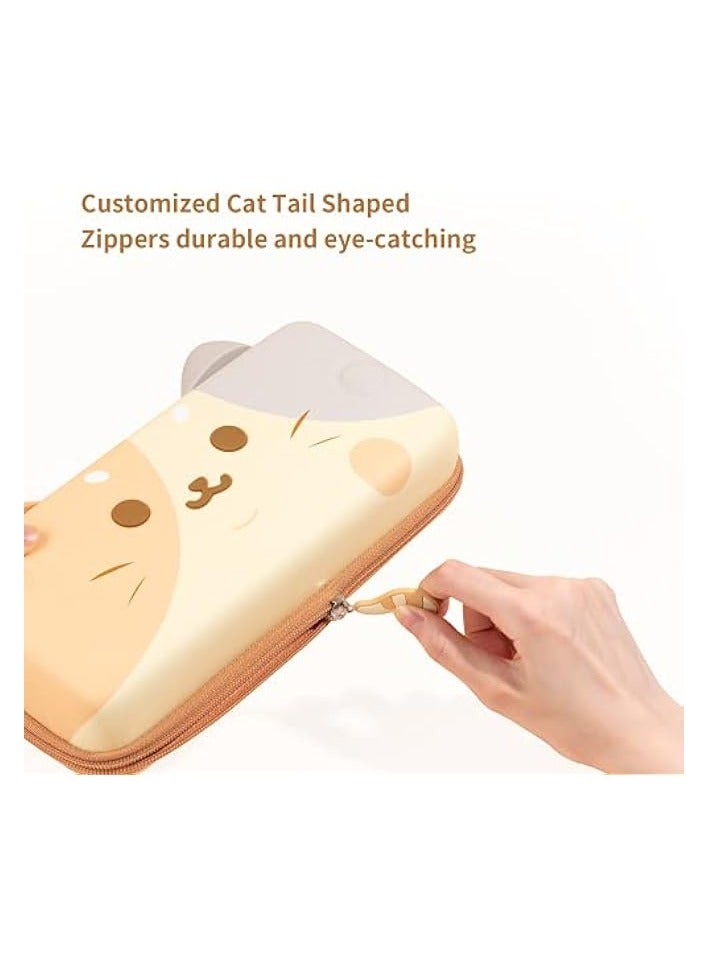 PROMASS Cat Ears Carry Case Compatible with Nintendo Switch/Switch OLED - Portable Hardshell Slim Travel Carrying Case fit Switch Console & Game Accessories (Multicolor, Large) - Image 4
