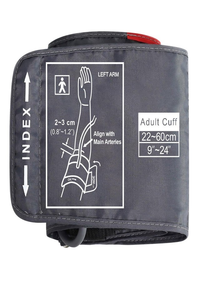 ELERA Extra Large Blood Pressure Cuff (9"-24" | 22-60cm) - XL Replacement BP Cuff for Big Arms, Compatible with Most BP Monitors, Adult Cuff Only - 6 Connectors - Image 1