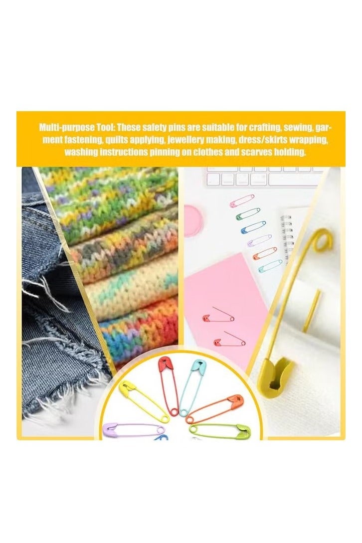 150 Pieces Safety Pin, Colored Safety Pin, Metal Safety Pins, for Clothing Sewing Handicrafts Jewelry Making (Colour) - Image 4