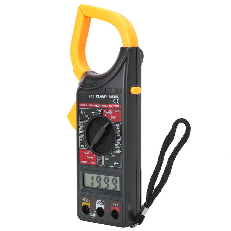 Digital Clamp Meter Handheld Ammeter Voltmeter Electronic Multimeter Measuring Tool DT‑266 - Image 3
