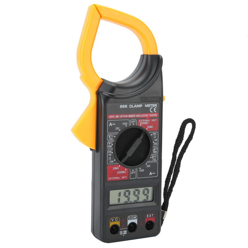 Digital Clamp Meter Handheld Ammeter Voltmeter Electronic Multimeter Measuring Tool DT‑266 - Image 2