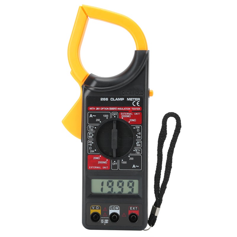 Digital Clamp Meter Handheld Ammeter Voltmeter Electronic Multimeter Measuring Tool DT‑266 - Image 4