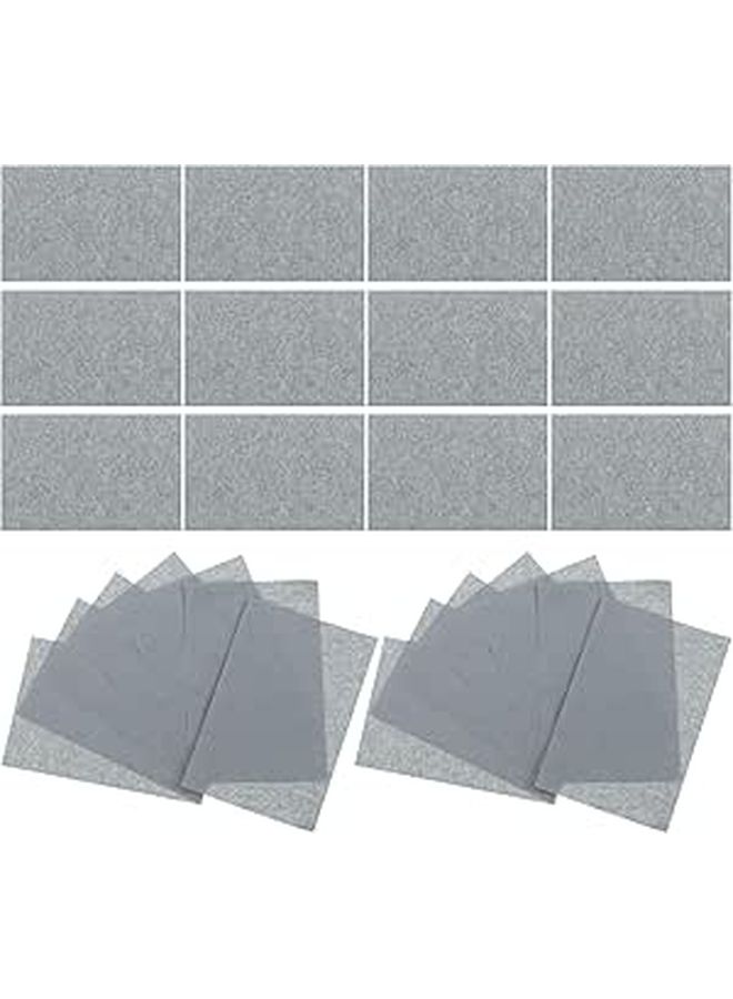 Men Absorbent Oil Control Face Blotting Sheets 3D Flocking Blue Gray For Oily Skin - Image 1