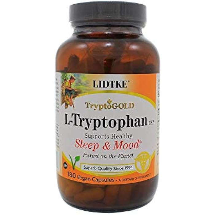 L-Tryptophan 500 mg - 180 Capsules by Lidtke