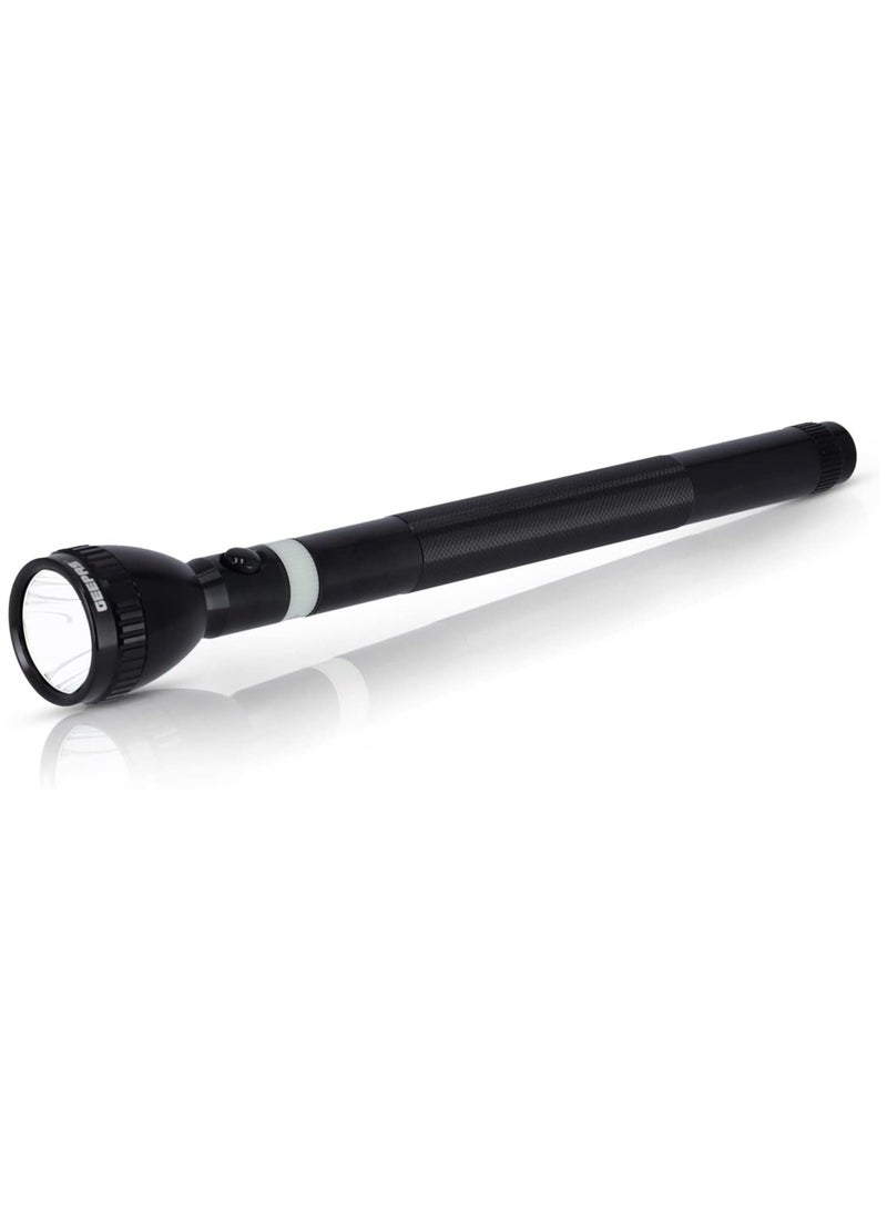 GEEPAS Geepas Rechargeable LED Flashlight Torch for Outdoor Activities, 357 mm Size  - Image 1