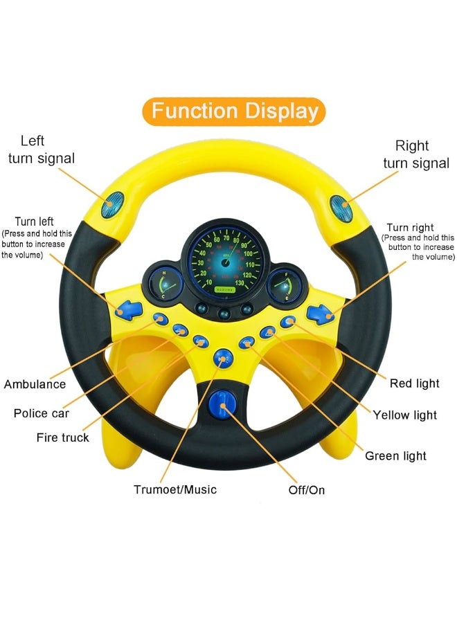 Kids' Steering Wheel with Lights and Sounds - Image 3