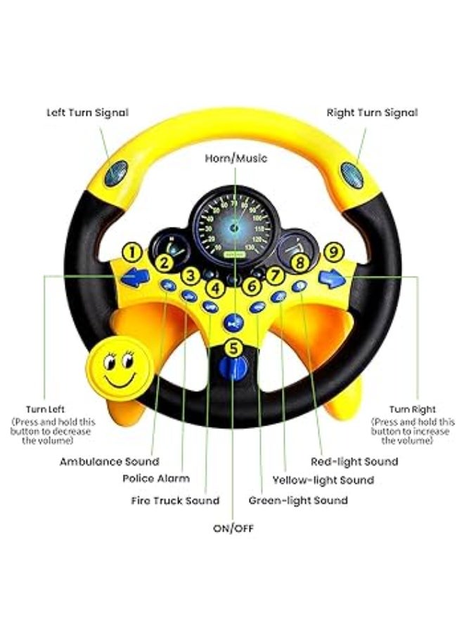 Kids' Steering Wheel with Lights and Sounds - Image 4