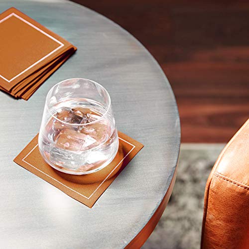Five Star Napkins Luxury Cotton Cloth Cocktail Napkins - Bar Napkins, Party Napkins, Beverage Napkins, Events, Holiday, Wedding, Birthday, Parties - 4.5" x 4.5" - Disposable (50 x) Caramel - Image 2
