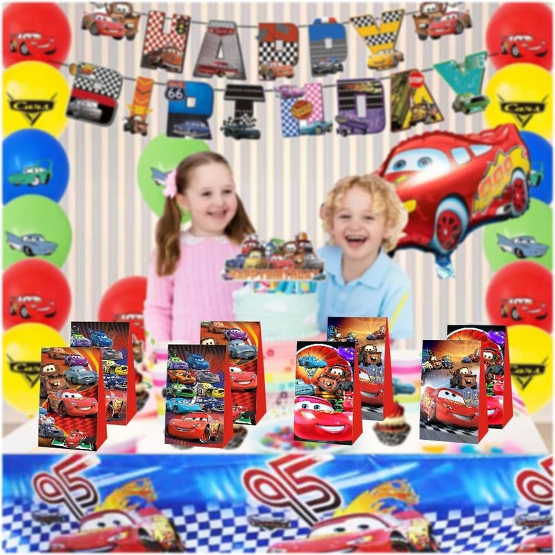 ARHAVI 12Pcs Cars Party Gift Bags Goodie Bags for Kids Birthday Decorations Party Supplies - Image 4
