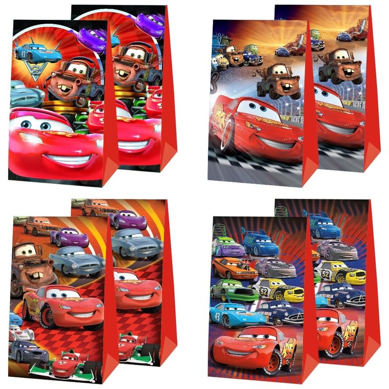 ARHAVI 12Pcs Cars Party Gift Bags Goodie Bags for Kids Birthday Decorations Party Supplies - Image 1