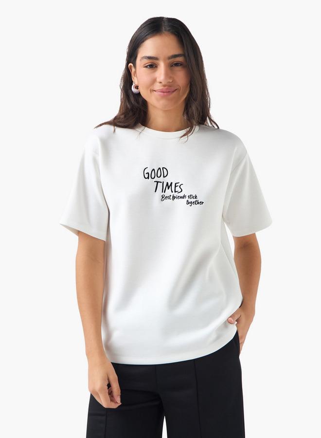 SP Characters Mickey Mouse and Friends Print T-shirt with Short Sleeves - Image 3