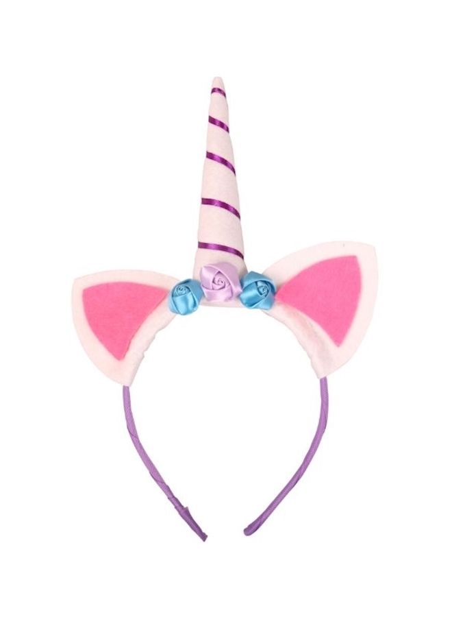 NIBEMINENT Little Burberry Party Headband White/Pink/Purple