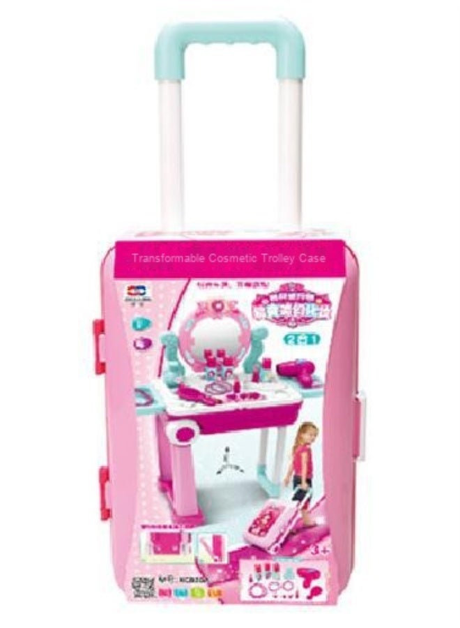 Portable Pretend Glamorous Vanity Make Up Beauty Play Set With Light And Sound cm  - Image 1
