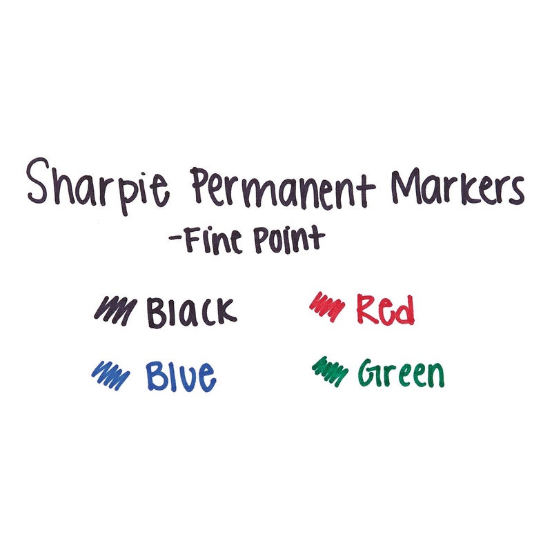 Sharpie 30002 Fine Point Permanent Marker Red Dozen - Image 3