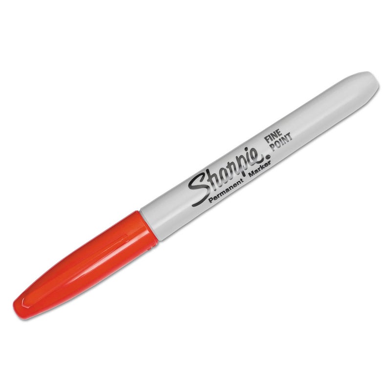 Sharpie 30002 Fine Point Permanent Marker Red Dozen - Image 1