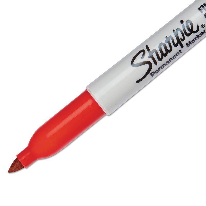 Sharpie 30002 Fine Point Permanent Marker Red Dozen - Image 2