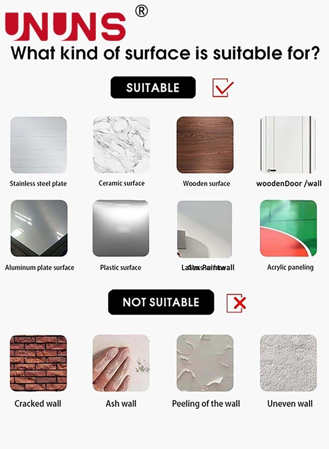 UNUNS 3D Mirror Wall Sticker Tiles,Non-Breakable Acrylic Full Length Wall Mirror Tiles,40cm x40cm 3Pcs Flexible Plastic Mirror,Full Body Mirror Tiles For Bedroom,Home Gym,Home Wall Decor - Image 4