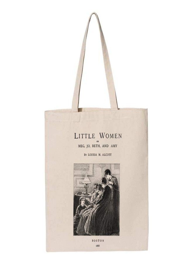 Universal Zone Little Women by Louisa M. Alcott tote bag. Handbag with Little Women book design. Book Bag. Library bag. Market bag - Image 3
