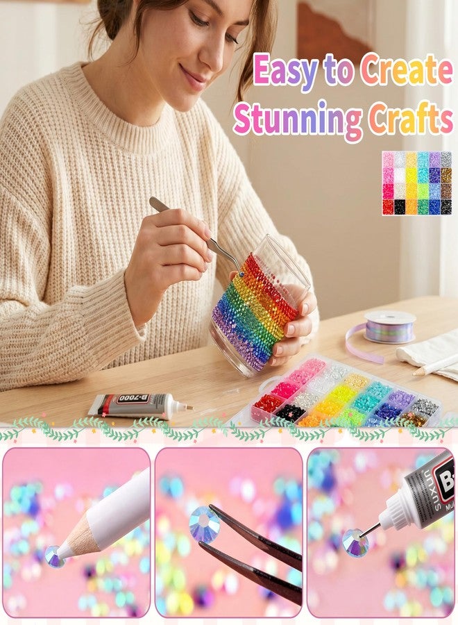 Meschett Bedazzling Kit with Rhinestones for Diamond Art, Nail Kit & Nail Charms DIY - Image 3