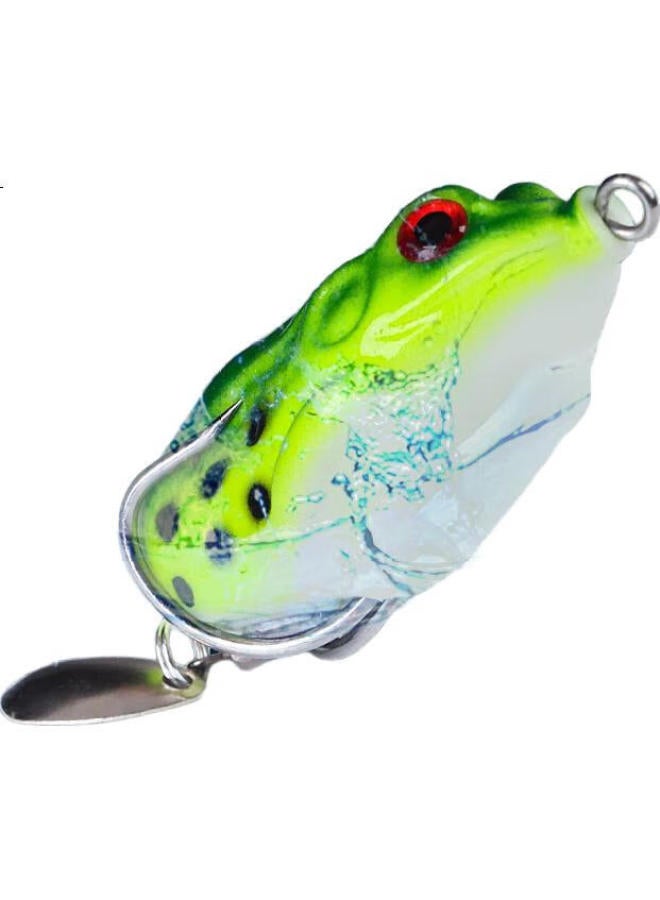 Bear Fire Frog Set, Long-Casting Frog Artificial Bait, Spoon For Black Fish, Competitive Set, Bionic Black Fish Special Killer Fishing Tackle Set - Image 3