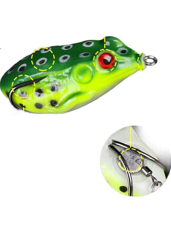 Bear Fire Frog Set, Long-Casting Frog Artificial Bait, Spoon For Black Fish, Competitive Set, Bionic Black Fish Special Killer Fishing Tackle Set - Image 2