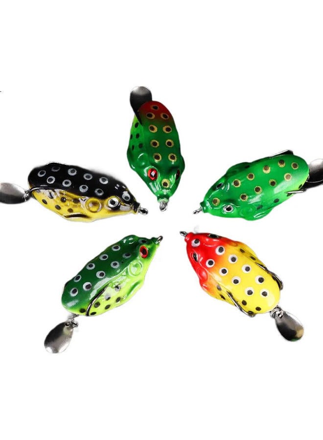 Bear Fire Frog Set, Long-Casting Frog Artificial Bait, Spoon For Black Fish, Competitive Set, Bionic Black Fish Special Killer Fishing Tackle Set - Image 1
