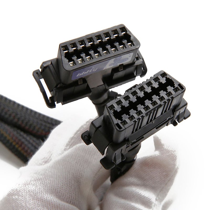 bbfly -B6 OBD2 Splitter 16 Pin OBD II Splitter Extension 1x Male and 2X Female Extension Cable Adapter (1FT/30CM) (1Pack) - Image 5