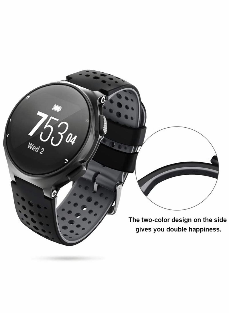 Y&D Watch Bands Replacement for Garmin Approach S20, S5, S6, 22mm black Strap Wristband Accessories S20 Smartwatch, Sport Quick Release - Image 4