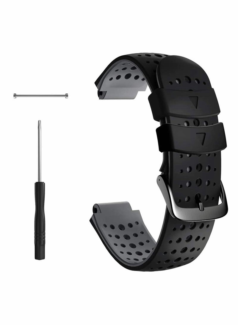 Y&D Watch Bands Replacement for Garmin Approach S20, S5, S6, 22mm black Strap Wristband Accessories S20 Smartwatch, Sport Quick Release - Image 1