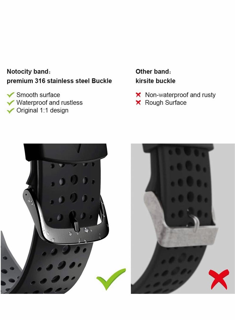 Y&D Watch Bands Replacement for Garmin Approach S20, S5, S6, 22mm black Strap Wristband Accessories S20 Smartwatch, Sport Quick Release - Image 5