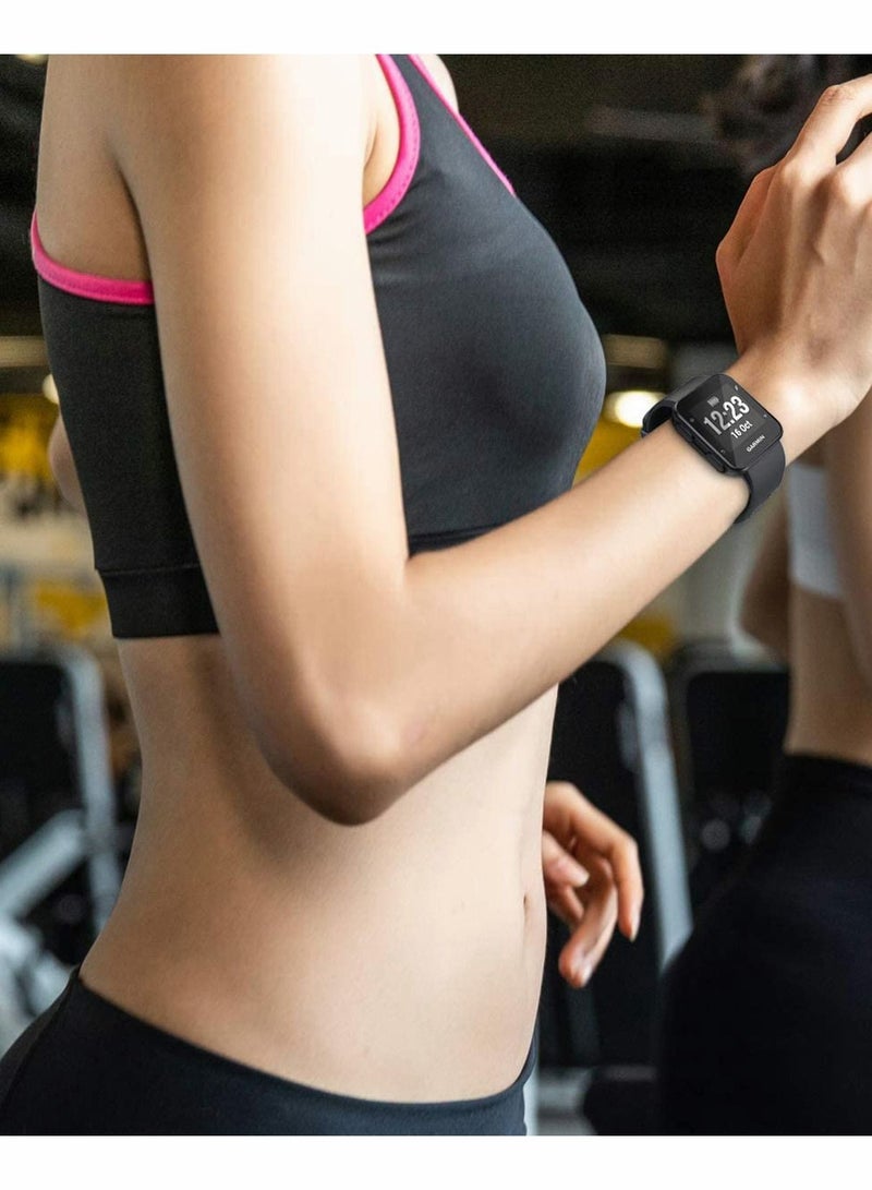 Y&D Watch Bands Replacement for Garmin Approach S20, S5, S6, 22mm black Strap Wristband Accessories S20 Smartwatch, Sport Quick Release - Image 2