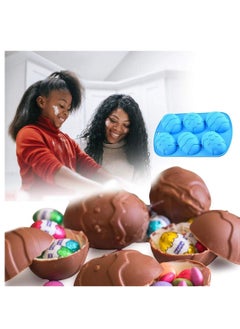 Y&D Chocolate Mould, Egg Shaped Silicone Cake Trays Cooking Supplies for Chocolate, Cocoa Bombs, Breakable Shells- fill with Peeps, Candy, Cake, Marshmallows  - Image 2