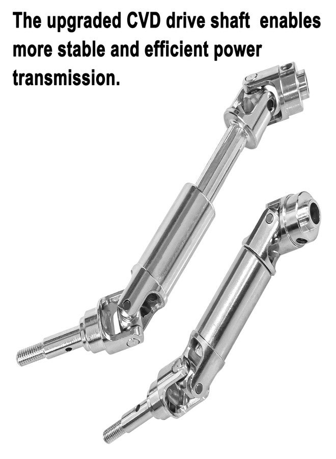 LRFHL RC Drive Shaft CVD Stainless Steel Drive Shaft for Traxxas 1/16 Mini XRT 108076-1 Monster Truck Upgrades (4PCS, Silver) - Image 4