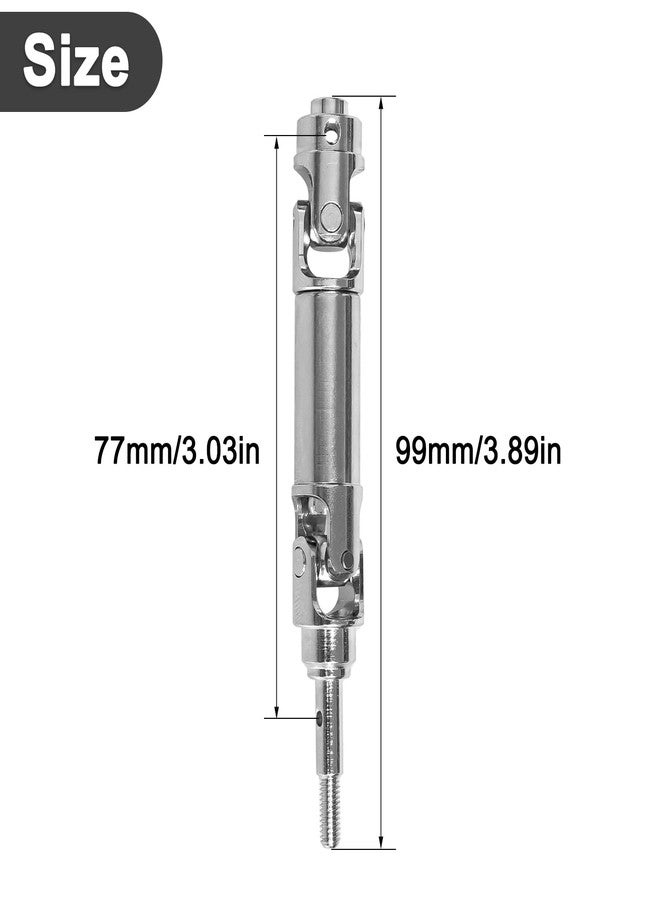 LRFHL RC Drive Shaft CVD Stainless Steel Drive Shaft for Traxxas 1/16 Mini XRT 108076-1 Monster Truck Upgrades (4PCS, Silver) - Image 2