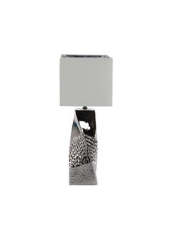 Micasa Easy and Convenient Ceramic 60W E27 Table Lamp Silver 61 x 24 x 24 cm 