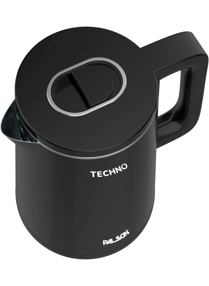 بالسون Electric Digital Kettle 1.8L, Smart touch with 4 temperature settings, Stainless steel inner body, Black - 40042 - Image 2