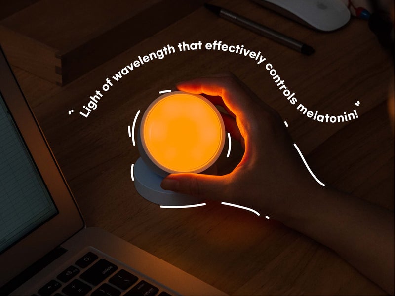 Olly Light Therapy Lamp - UV-Free LED with 140g Compact Size for deep Sleep, Rechargeable, 2step Brightness Mode, 25minutes Automatic Timer - Daily Sunlight to Sleep Well - Image 2