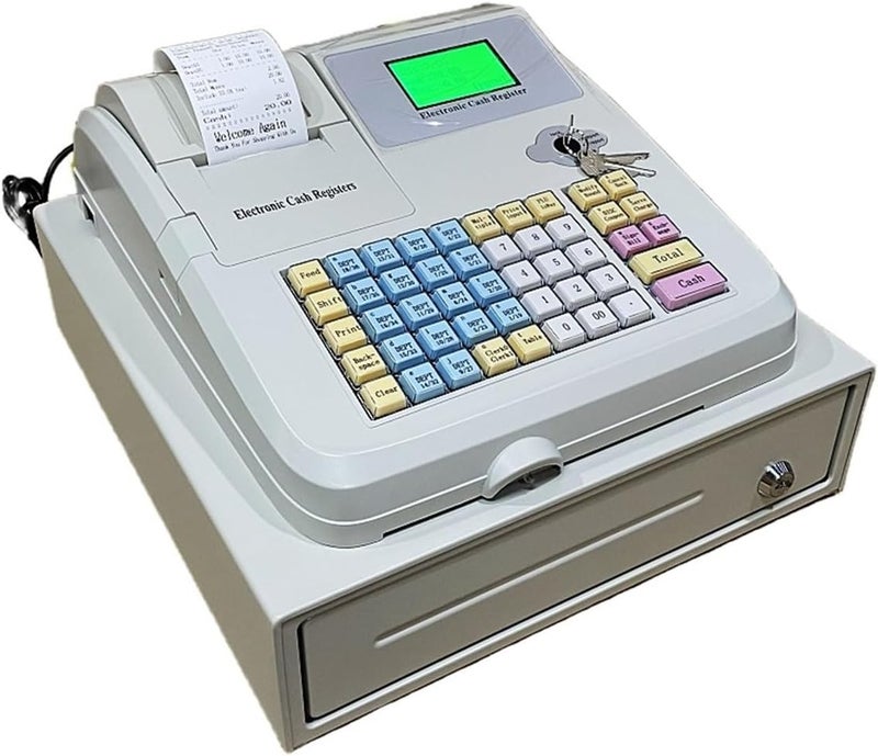 ROOUIO Cash Register, Electronic Cash Register, Fast Food Noodle Shop Convenience Store Cash Register - Image 5