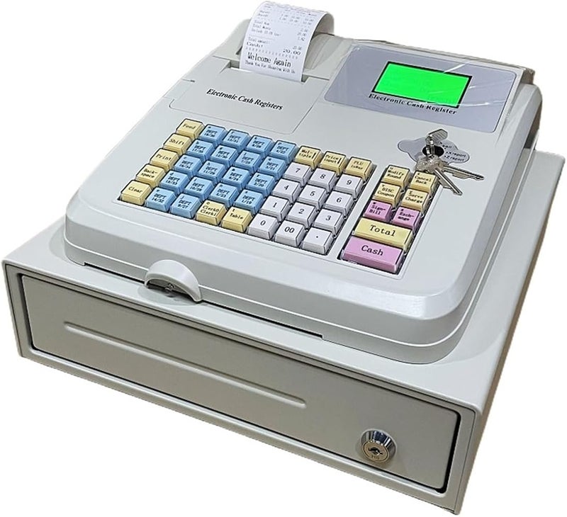 ROOUIO Cash Register, Electronic Cash Register, Fast Food Noodle Shop Convenience Store Cash Register - Image 2