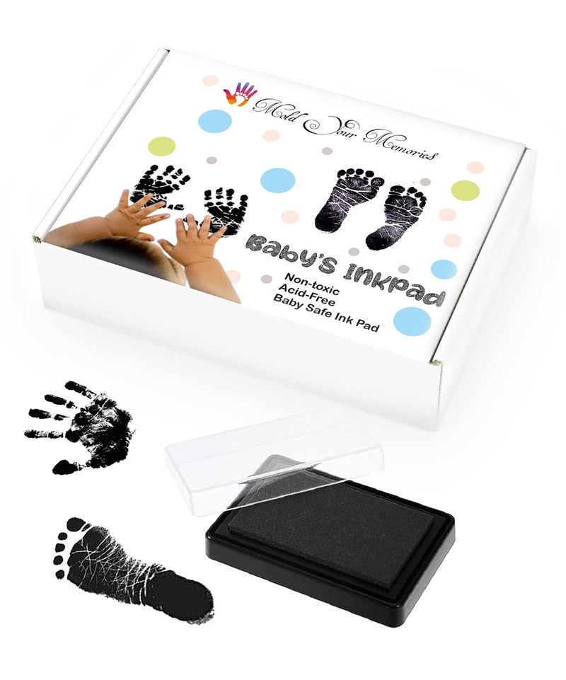 Mold Your Memories Baby Ink Pad multiple use. Baby impression handprint and footprint kit. Baby skin safe baby imprint kit for Newborn Gifting, Baby records, Baby first memory. - Image 5