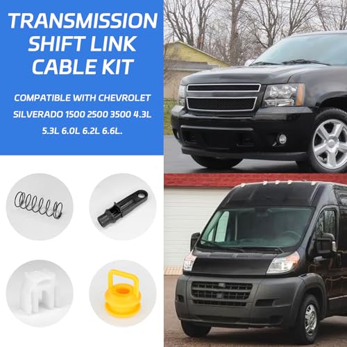 QQWD Shifter Cable Linkage Bushing Repair Kit, Transmission Shift Cable 14104 15276979 52855956AG Compatible with Chevy Silverado 1500 2500 3500 Buick Cadillac GMC JP RAM Dodge (2004-2020)Accessories - Image 4