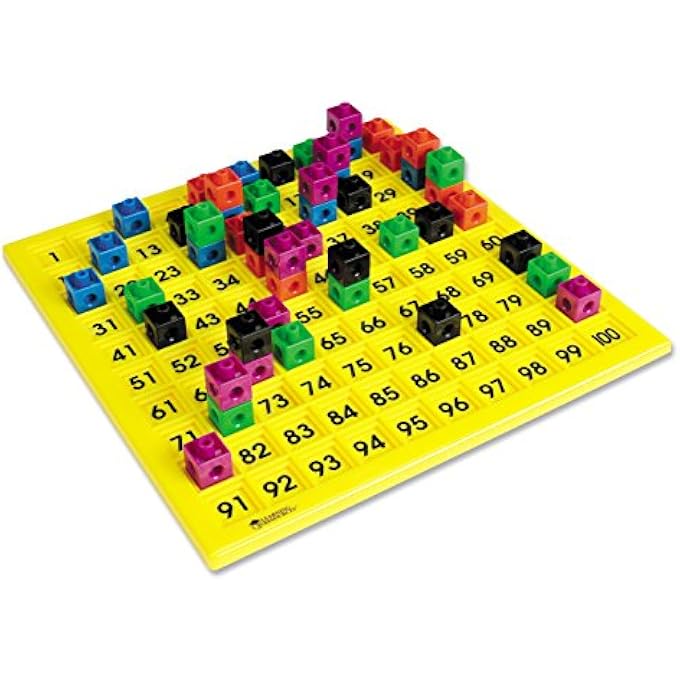 HUNDRED NUMBER BOARD, PLASTIC - EDUCATIONAL NUMBER BOARD - AGES 5 - 9 - 1+ - Image 4