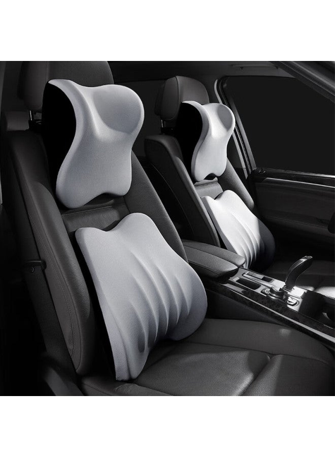 Icaroom Car Headrest And Lumbar Support, In-car Lumbar Support, Car Headrest Neck Pillow And Waist Support Cushion - Image 5