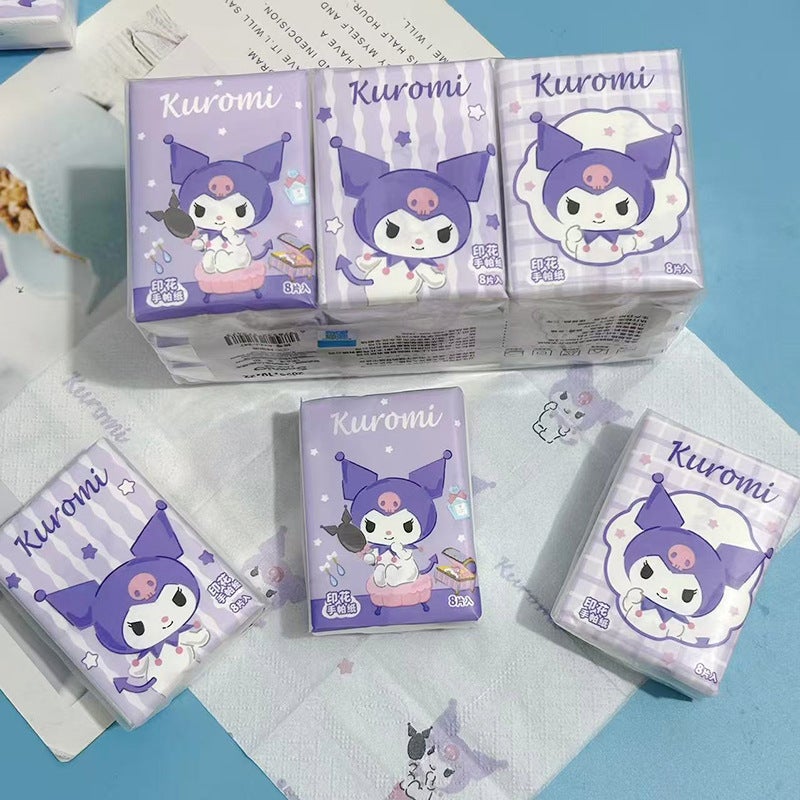 Printed Handkerchief Paper Kt Cat Parchia Dog Printed Paper Towel Portable Small Package Facial Tissue Toilet Paper Color Napkin - Image 5