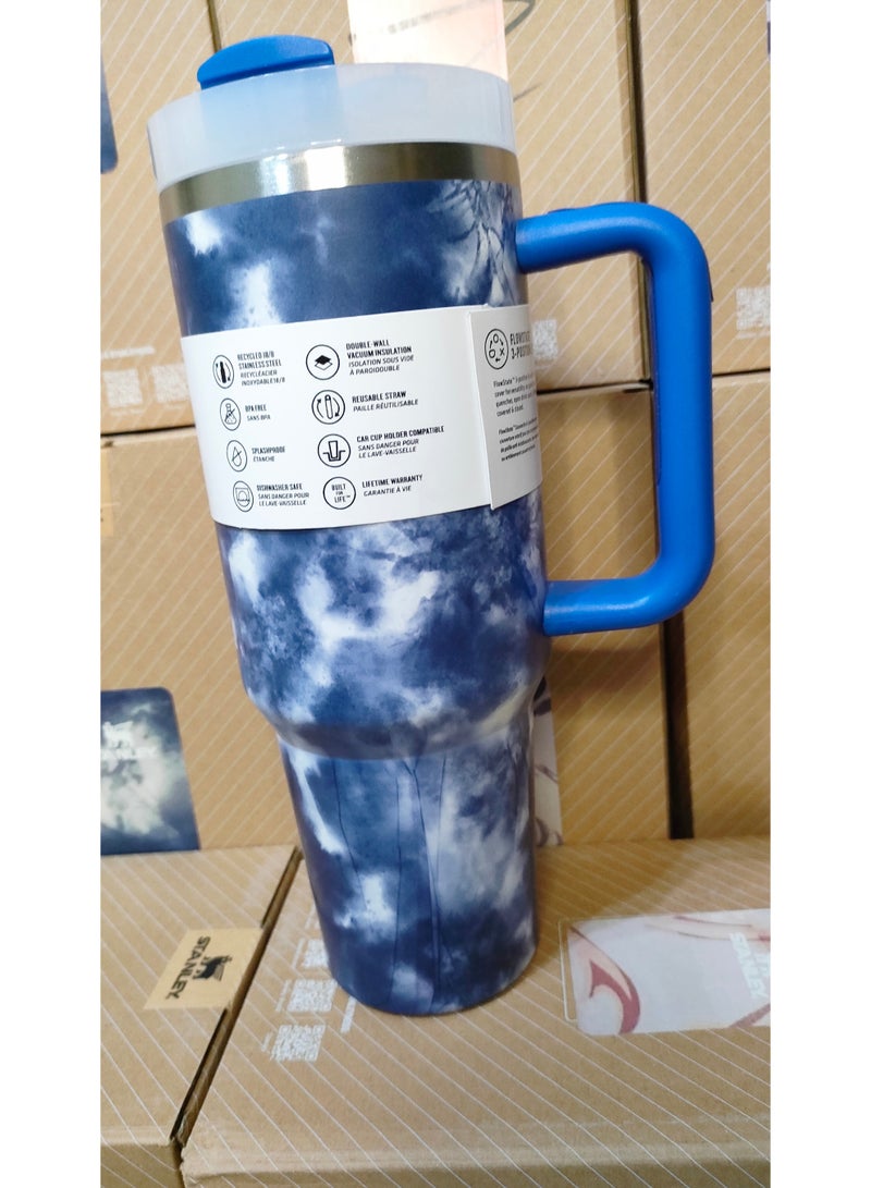 Stanley Quencher H2.0 Stainless Steel 1200ml ( blue marble) - Image 2