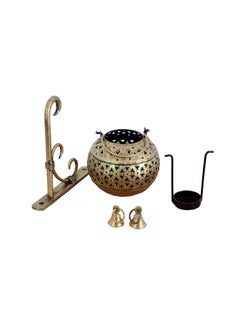 RusticDior RusticDior Exclusive PotLanternHandi with Bracket and Bells for HomeGardenOffice Decor  - Image 2