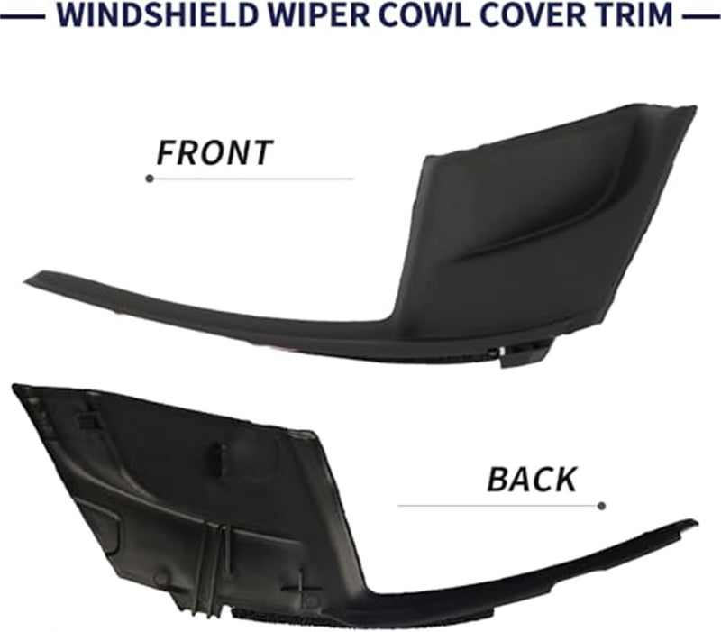 QASULER Windshield Wiper Cowl Cover Trim - Image 5