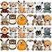 Arrozon 24 Pcs Small Stuffed Animals Bulk Mini Stuffed Animal 45 Inch Cute Plush Toy Mini Plush Toys Toddler Stocking Stuffers Little Jungle Stuffed Animals - Image 2