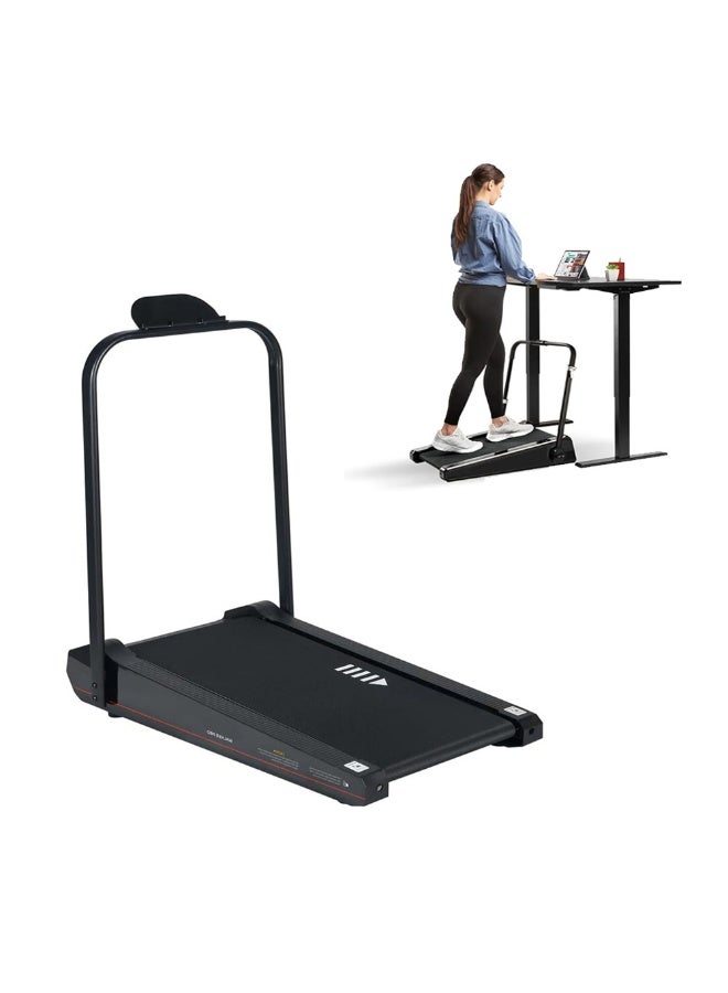 Electric Treadmill, Portable Running Machine Convenient Storage, While Working While Exercise, BLACK - Image 1