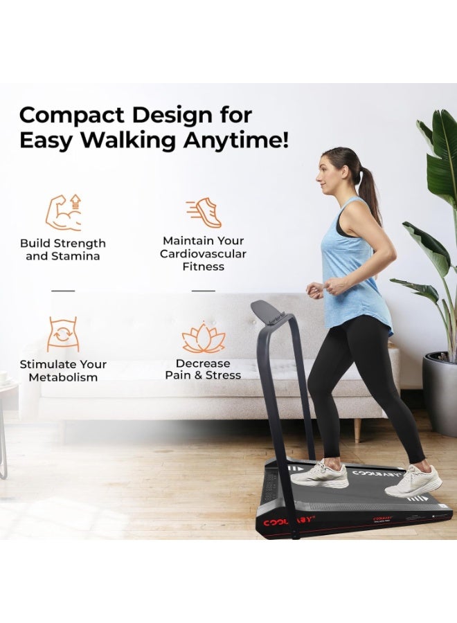 Electric Treadmill, Portable Running Machine Convenient Storage, While Working While Exercise, BLACK - Image 5